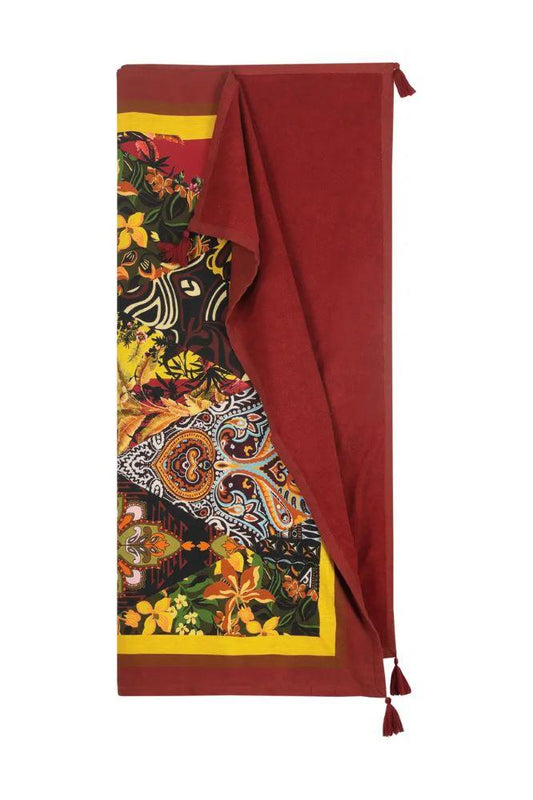 TELO MARE COTONE UNISEX  MARRONE V5010A MIXCO MISS BIKINI 