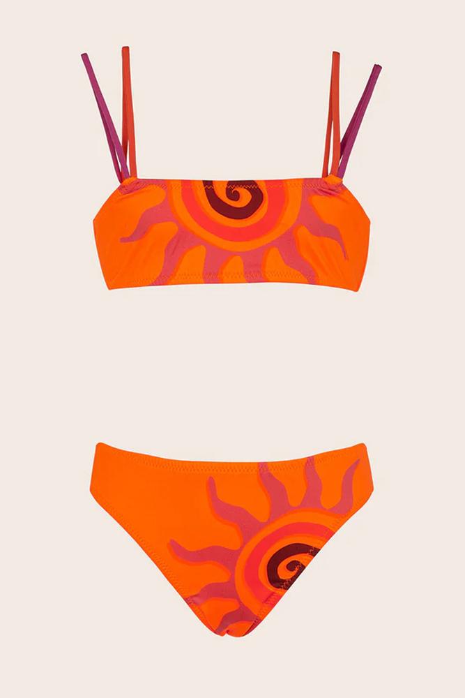 BIKINI BRASSIERE BAMBINA  ARANCIO