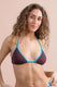 MIX REGGISENO Donna BE BEACH TRIANGOLO   Marrone/celeste