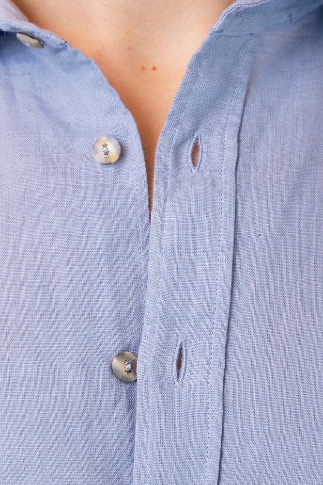 MAGLIA CAMICIA UOMO  CELESTE