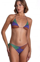 BIKINI TRIANGOLO DONNA  VIOLA PE122CF 014 PIN UP 