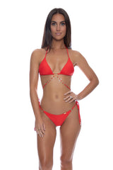 BIKINI TRIANGOLO DONNA  ROSSO 804J02 F21 ROSSO LULI FAMA 
