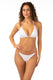 BIKINI Donna PIN UP TRIANGOLO  slip brasiliana Bianco