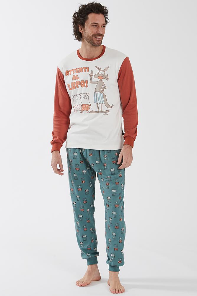 PIGIAMA Uomo HAPPY PEOPLE    Petrolio