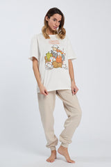 MAGLIA BIANCA DONNA 6771 GRATTINI HAPPY PEOPLE 