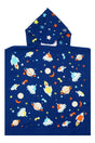 ACCAPPATOIO MICROFIBRA BAMBINO  BLU PONCHODREAMY GALAXY COMPTOIR DE LA PLAGE 