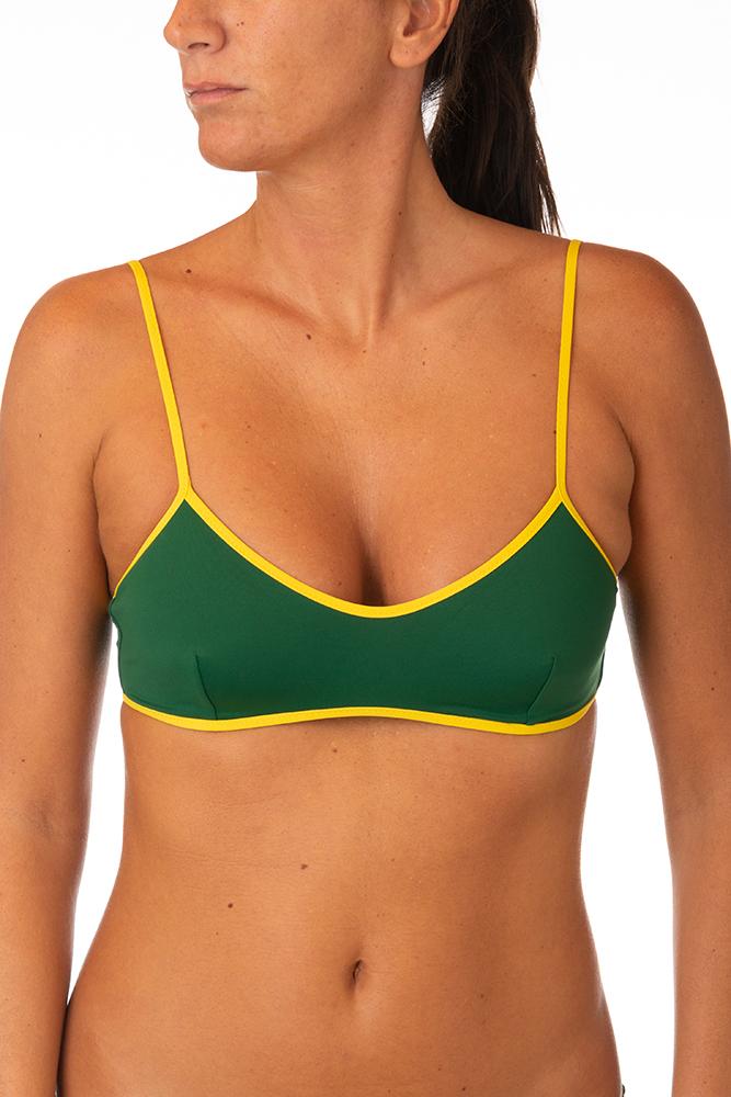 MIX REGGISENO BRASSIERE DONNA  VERDE/GIALLO MARY BOSCOGIALLO BE BEACH 