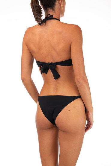 BIKINI Donna CINZIA CORTESI FASCIA  slip con fiocchi Nero
