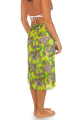 PAREO DONNA  VERDE PAREO A 20 VERDE LAETITIA BEACHWEAR 