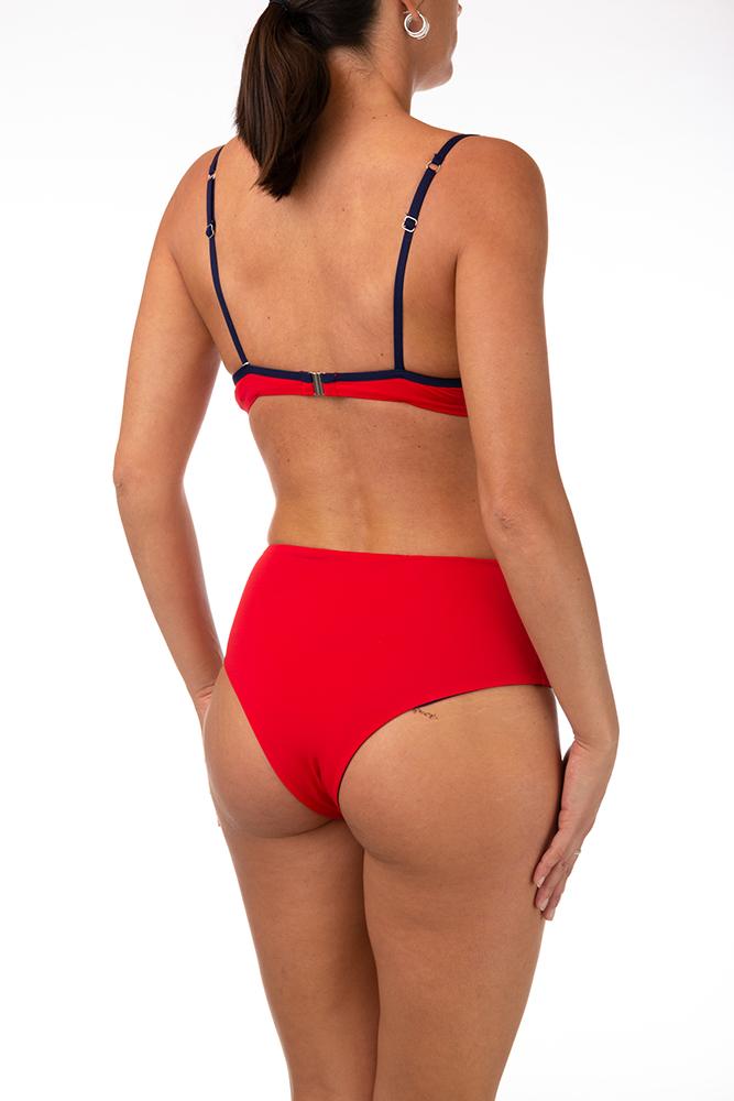 BIKINI Donna MADIS COPPA PREFORMATA  slip Alto Rosso