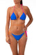 BIKINI Donna SUN 68 TRIANGOLO  slip con fiocchi Avio
