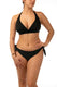 BIKINI Donna BERNE' MABEL FUNZIONALE Coppa D slip con fiocchi Nero