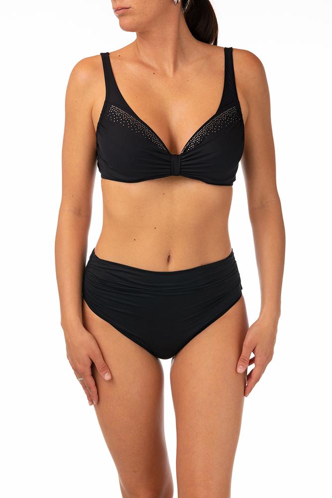 BIKINI Donna TENERA CARLOTTA FERRETTO Coppa C slip Alto Nero