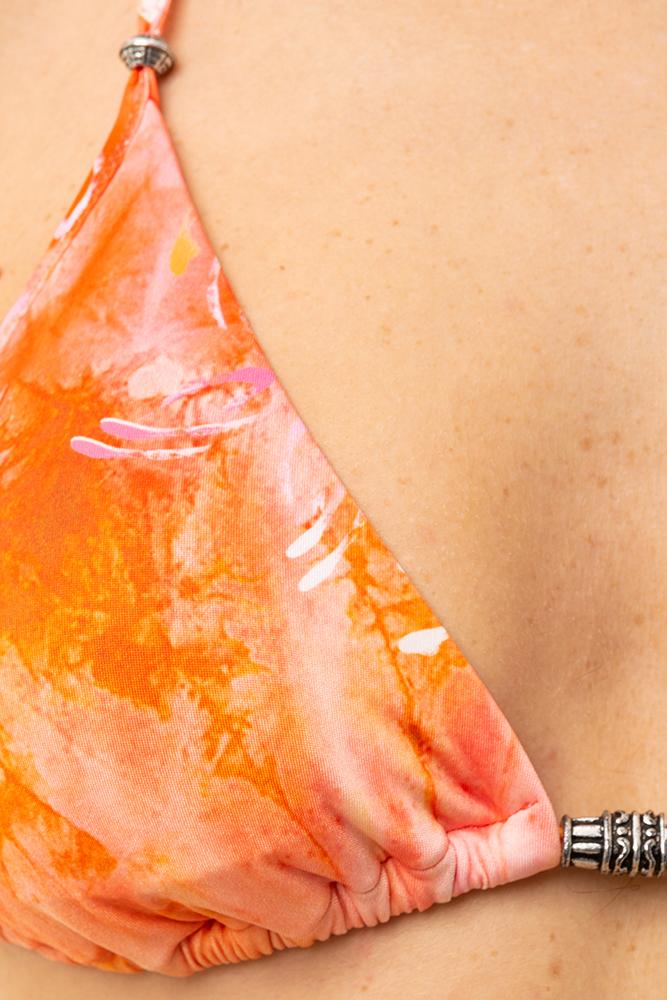 BIKINI TRIANGOLO DONNA  FUCSIA/ARANCIO MF25-0720 X32 ME FUI 