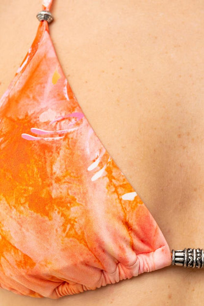 BIKINI TRIANGOLO DONNA  FUCSIA/ARANCIO MF25-0720 X32 ME FUI 