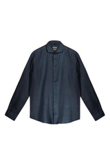 MAGLIA CAMICIA UOMO  BLU