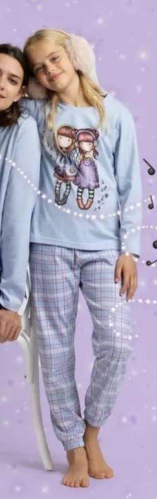 PIGIAMA BAMBINA SANTORO    Azzurro