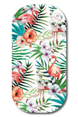 TELO MICROFIBRA UNISEX  VERDE EVERGREEN FLAMINGO VIBES 