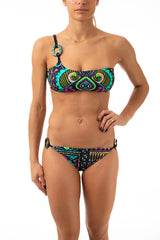BIKINI MONOSPALLA DONNA  TURCHESE V5048T-B5048B GITU MISS BIKINI 