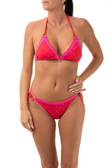 BIKINI TRIANGOLO DONNA  ARANCIO BLUCO STORA SAUSALITO BANANA MOON 