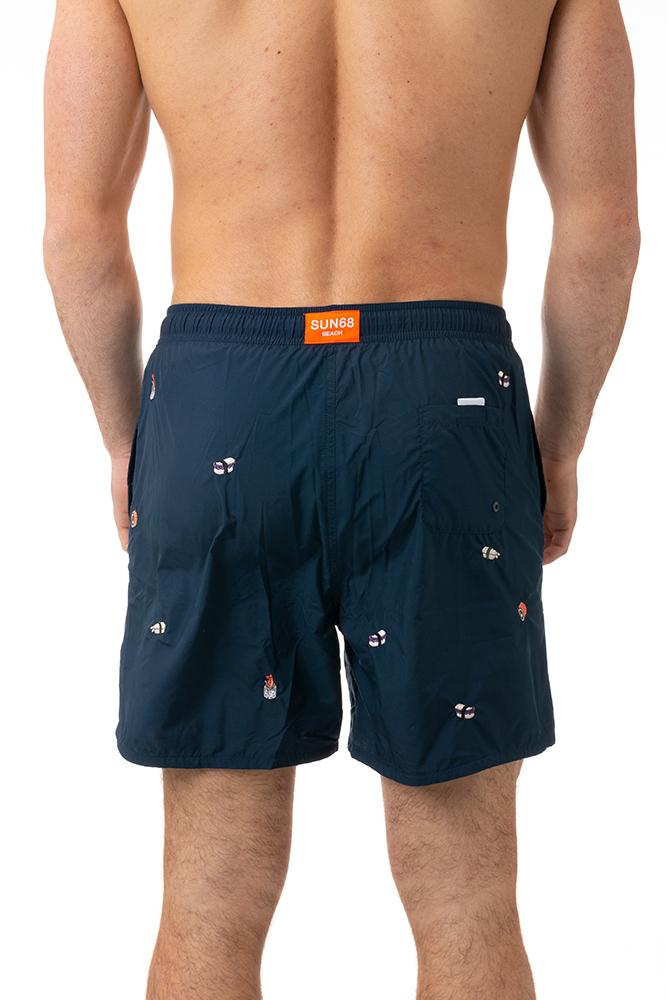 BOXER MOLLA UOMO  BLU H35112 SUSHI07 SUN 68 