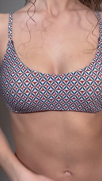 BIKINI Donna RAGGIANTI BRASSIERE  slip regolare Blu