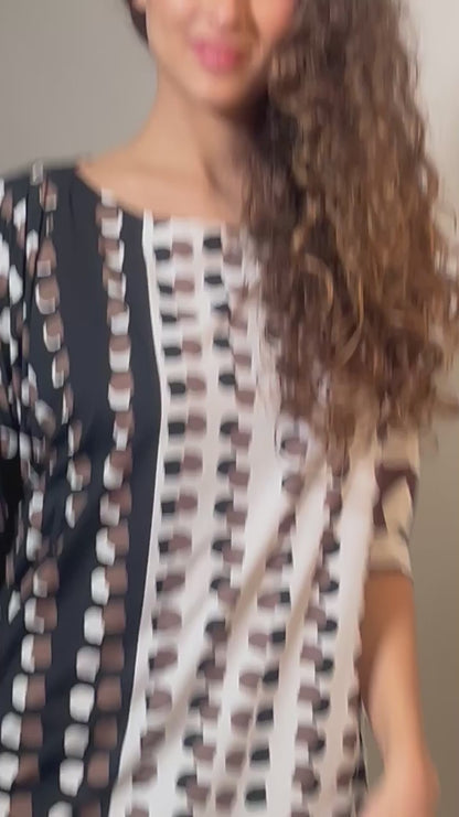 KAFTANO Donna ROIDAL   CORTO Nero/bianco