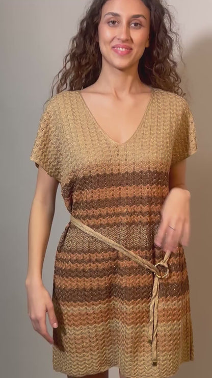 KAFTANO Donna AGGEL   CORTO Oro