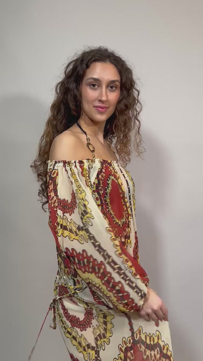 KAFTANO Donna MISS BIKINI   CORTO Rosso