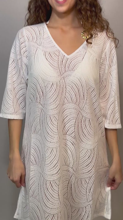 KAFTANO Donna CHARMLINE   CORTO Bianco