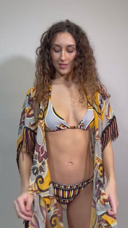 KAFTANO Donna MISS BIKINI   CORTO Grigio