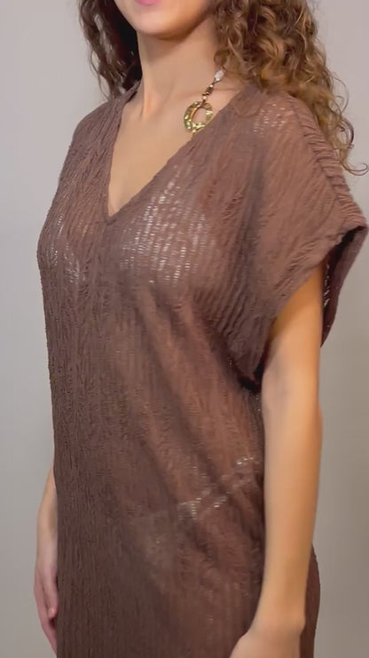 KAFTANO Donna BANANA MOON   CORTO Marrone