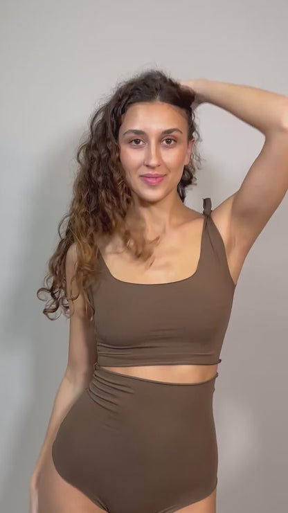 BIKINI Donna Isole & vulcani BRASSIERE  slip Alto Terra