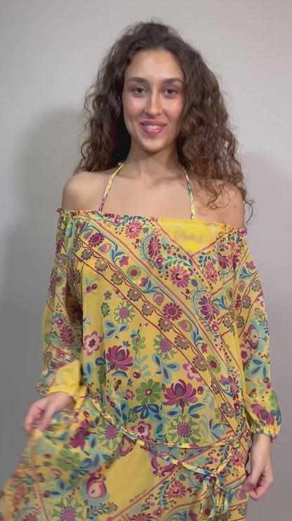 KAFTANO Donna MISS BIKINI   CORTO Giallo