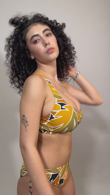 BIKINI Donna VERDISSIMA FERRETTO Coppa D slip coprente Nero