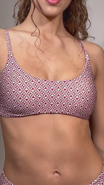 BIKINI Donna RAGGIANTI BRASSIERE  slip regolare Fucsia