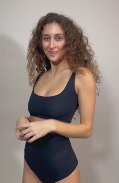 BIKINI Donna Isole & vulcani BRASSIERE  slip Alto Blu/grigio