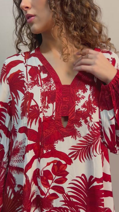 KAFTANO Donna MARYAN MEHLHORN   CORTO Rosso