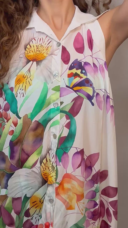 ABITO Donna ROIDAL   LUNGO Bianco