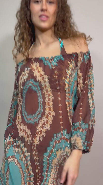 KAFTANO Donna MISS BIKINI   CORTO Azzurro